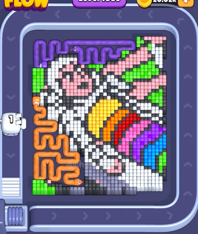 Pixel Flow Level 1885