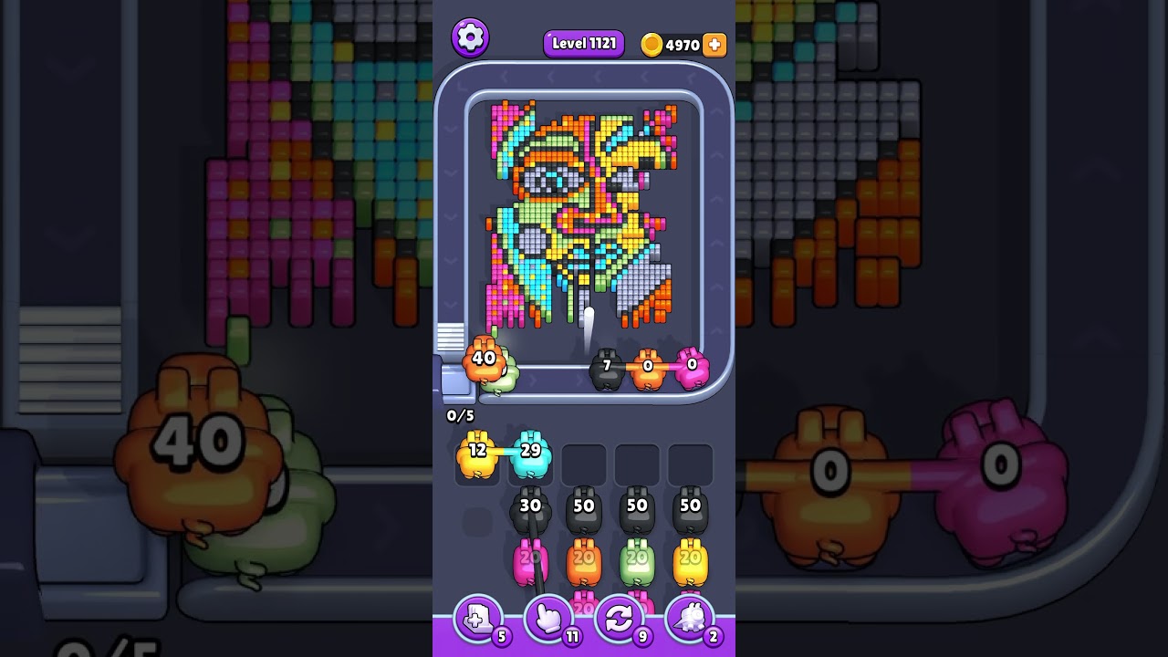 Pixel Flow Level 1121 | Painted Face