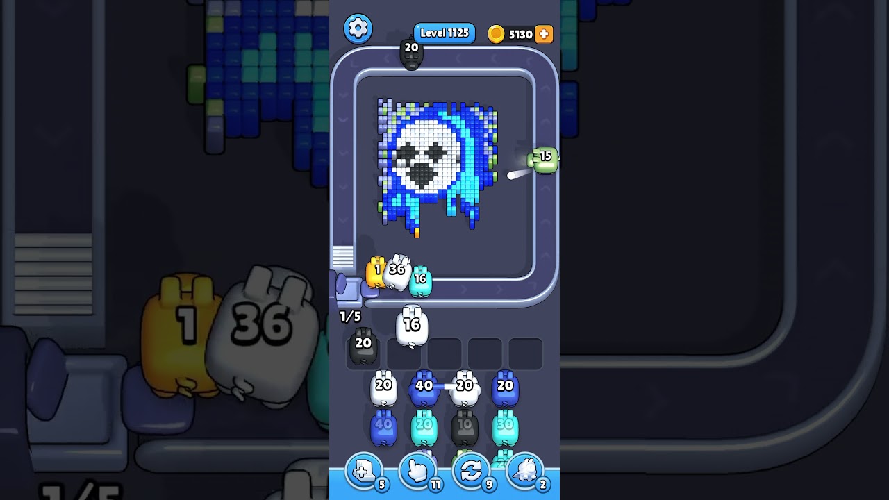 Pixel Flow Level 1125 | Cartoon