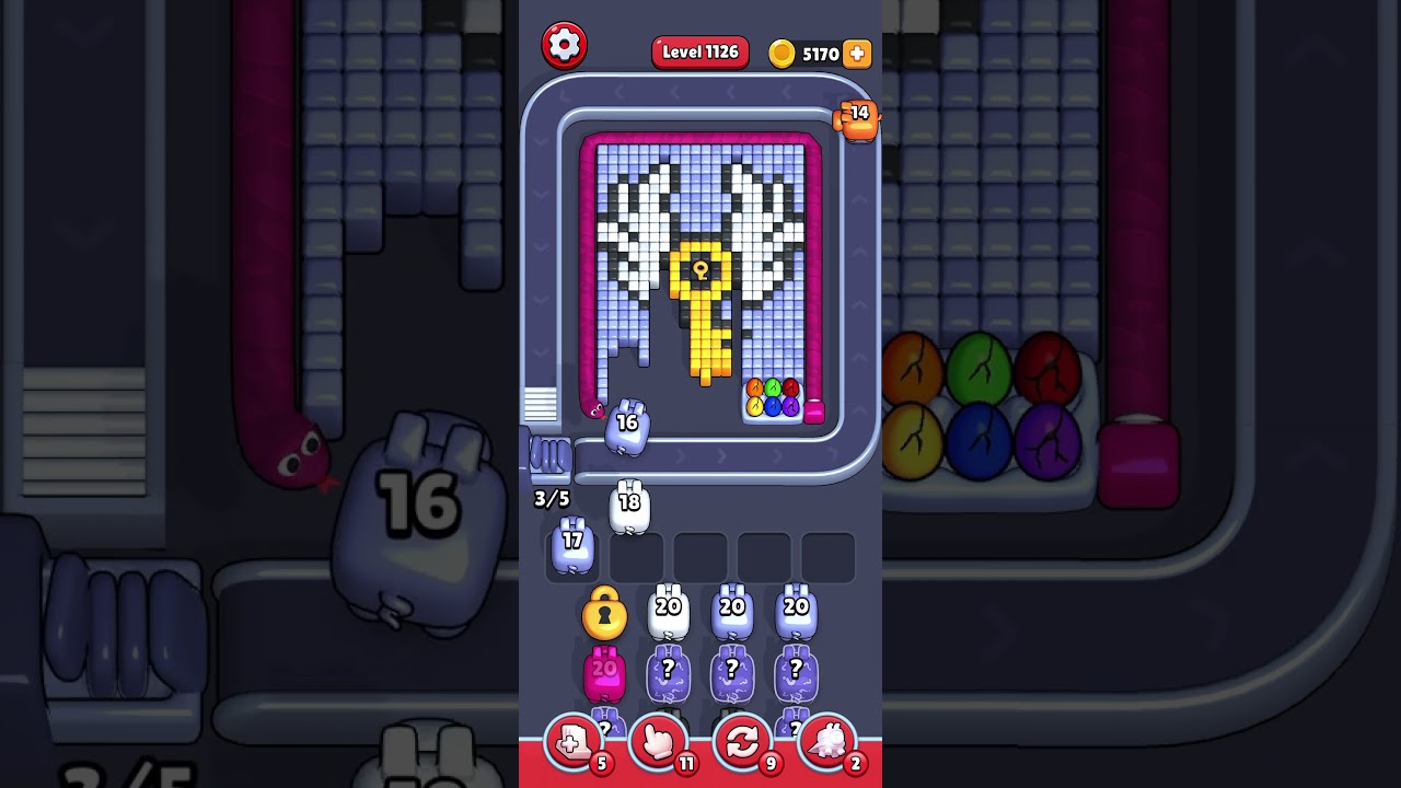 Pixel Flow Level 1126 | Winged Key